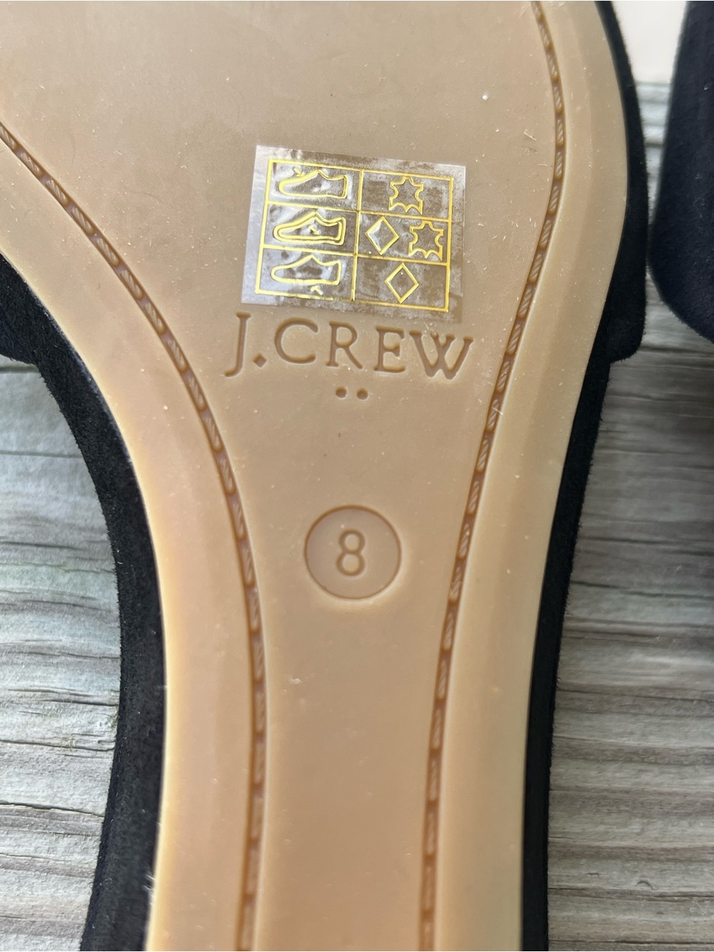J. Crew Factory Nude Demi-Wedge Sandals Womens Size 8 Ankle Strap Open Toe Suede - Picture 9 of 10